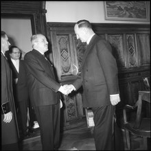 UNESCO managing director Vittorio Veronese and Federal president Paul Chaudet 1959