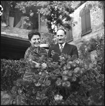 Federal Councillor Paul Chaudet and his wife Madeleine 1954