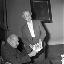 Archduke Eugen von Habsburg with Baroness of Schildenfeld, Basle 1953