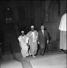 Ambassador Taiakite and Federal Councilor von Moos. Berne 1964