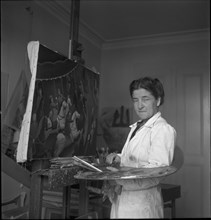 Painter Germaine Ernst, Lausanne ca. 1948