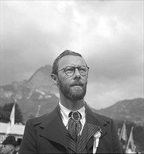 Dr. phil. Oskar Eberle, director of Tell theatre performance. Altdorf ca. 1942