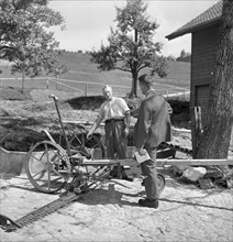 Examination of farmers at Wallierhof, Riedholz 1945