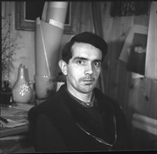 Artist Albert Chavaz, Savièse 1944