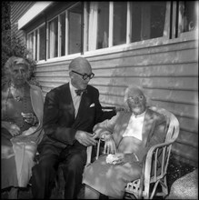 Marie Jeaneret-Perret with her son Albert 1959