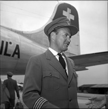 Anton Tscharner, Swissair pilot 1950