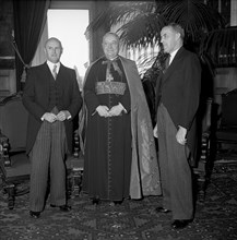 Philipp Etter, Gustavo Testa and Max Petitpierre 1953