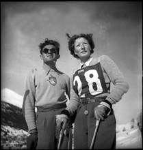 Race skier Elisa Conzett-Darnutzer, Davos ca. 1948