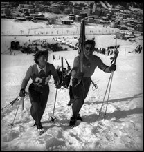 Race skier Elisa Conzett-Darnutzer, Davos ca. 1948