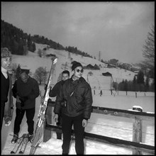 King Bhumibol of Thailand in Gstaad, 1961