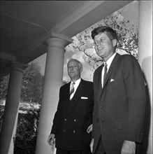 Alfred Zehnder, Swiss ambassador, with John F. Kennedy, 1963