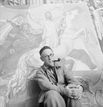 Maurice Barraud, painter around 1945