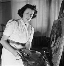 Painter Marguerite Seippel around 1948