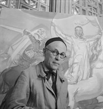 Maurice Barraud, painter around 1945