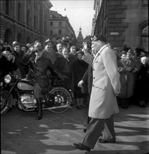 Field Marshal Montgomery in Zurich, 1949