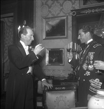 Enrico Celio and Shah Reza Pahlavi, Berne 1948