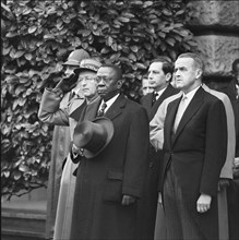 Präsident William S. Tubman in Switzerland 1956