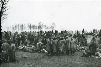 In this photo from World War I are Austrian prisoners of war who were captured in the Carpathians,