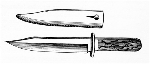 Bowie Knife and Sheath