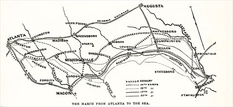 From November 15 until December 21, 1864, Union General William T. Sherman led some 60,000 soldiers