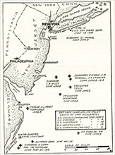 Raids of German submarines on United States shipping on the Atlantic Coast.