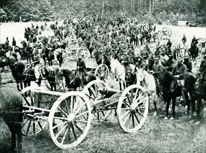 Flying Artillery in attempt of Richmond. The Cannoneers who lept up with cavalry - in this swiftest