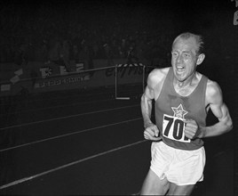 EC in Berne 1954, finals 10'000m: Emil Zatopek.