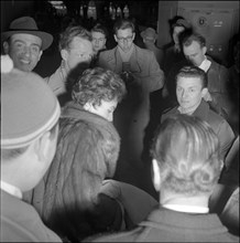 Gina Lollobrigida: Arrival in Zurich 1956.