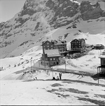 Kleine Scheidegg, Hotel Bellevue des Alpes, 1950.