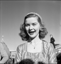 European championship of figure skating in Davos 1947: Barbara Ann Scott.