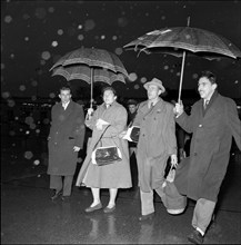 Dana and Emil Zatopek in Geneva 1955.