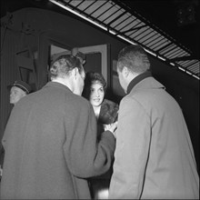 Gina Lollobrigida: Arrival in Zurich 1956.