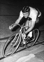 Pursuit race in Zurich 1960: Rudi Altig.