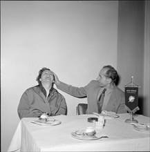 Dana and Emil Zatopek in Geneva 1955.