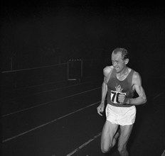 EC in Berne 1954, finals 10'000m: Emil Zatopek.