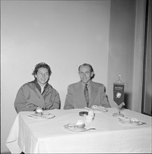 Dana and Emil Zatopek in Geneva 1955.