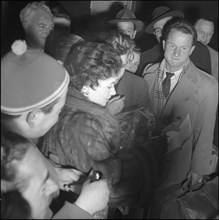 Gina Lollobrigida: Arrival in Zurich 1956.