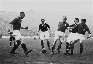 International match Scotland - Switzerland, Glasgow, 1946.