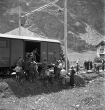 Mountain accident at the Mischabel in the Valais 1941 claimed three lives.