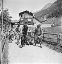 Mountain accident at the Mischabel in the Valais 1941 claimed three lives.