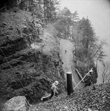 Axenstrasse under construction 1954.