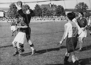 FC Zurich - FC Grenchen, Erwin Ballabio, 1950.