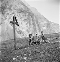 Mountain accident at the Mischabel in the Valais 1941 claimed three lives.