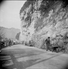 Axenstrasse under construction 1954.