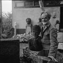 Hans Trudel, sculptor, ca. 1951.