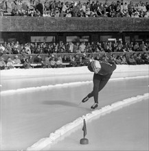 Speed skating WCH in Davos 1960: Torstein Seiersten.