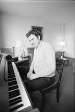 Mikis Theodorakis playing the piano, ca. 1968.