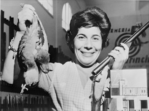 Pigeon Shooting World Championship, Rome, 1962: The winner Fernanda Scialanga.