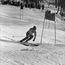 Ski WCH Badgastein 1958, giant slalom: Eugenia Sidorova.