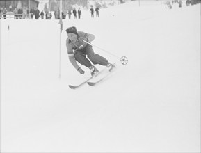 Othmar Schneider, skier from Austria, ca. 1950.